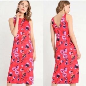 Banana Republic floral fit and flare midi dress